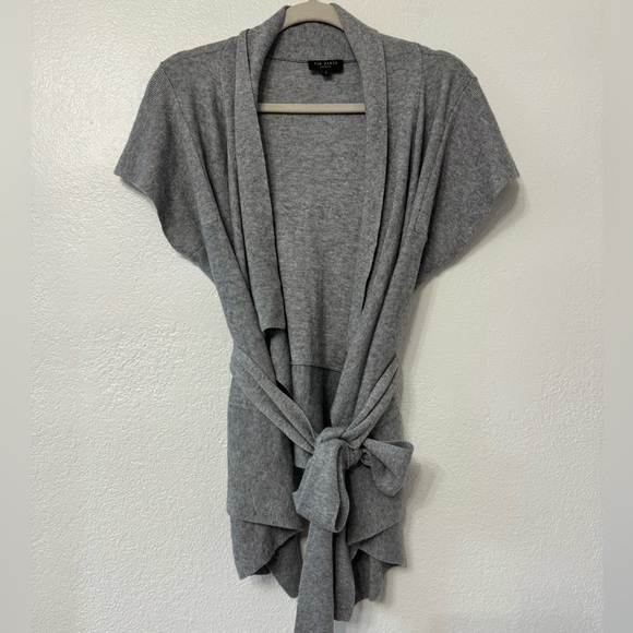Ted Baker Versatile short sleeve tie cardigan, Size Small, Soft  Cashmere Blend - Picture 3 of 10